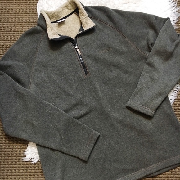 Columbia Other - Columbia Grey Men’s Fur Lined Pullover Sweater